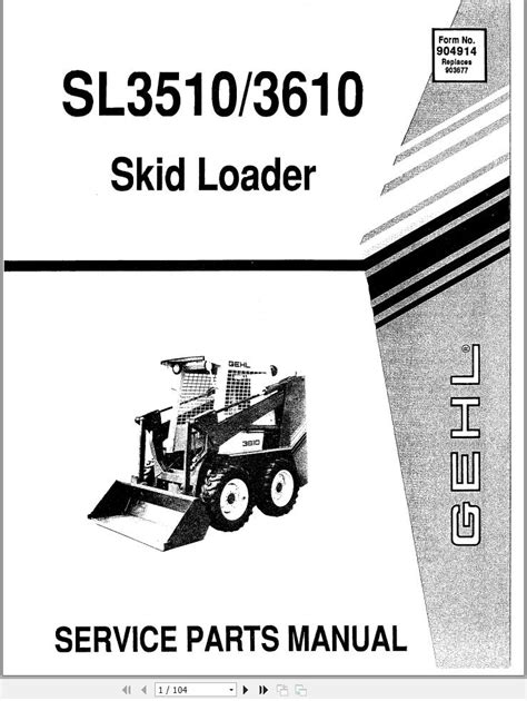 gehl 3510 skid steer battery|gehl sl3510 parts list.